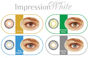 цветные линзы Tutti Impression White (2 шт.)